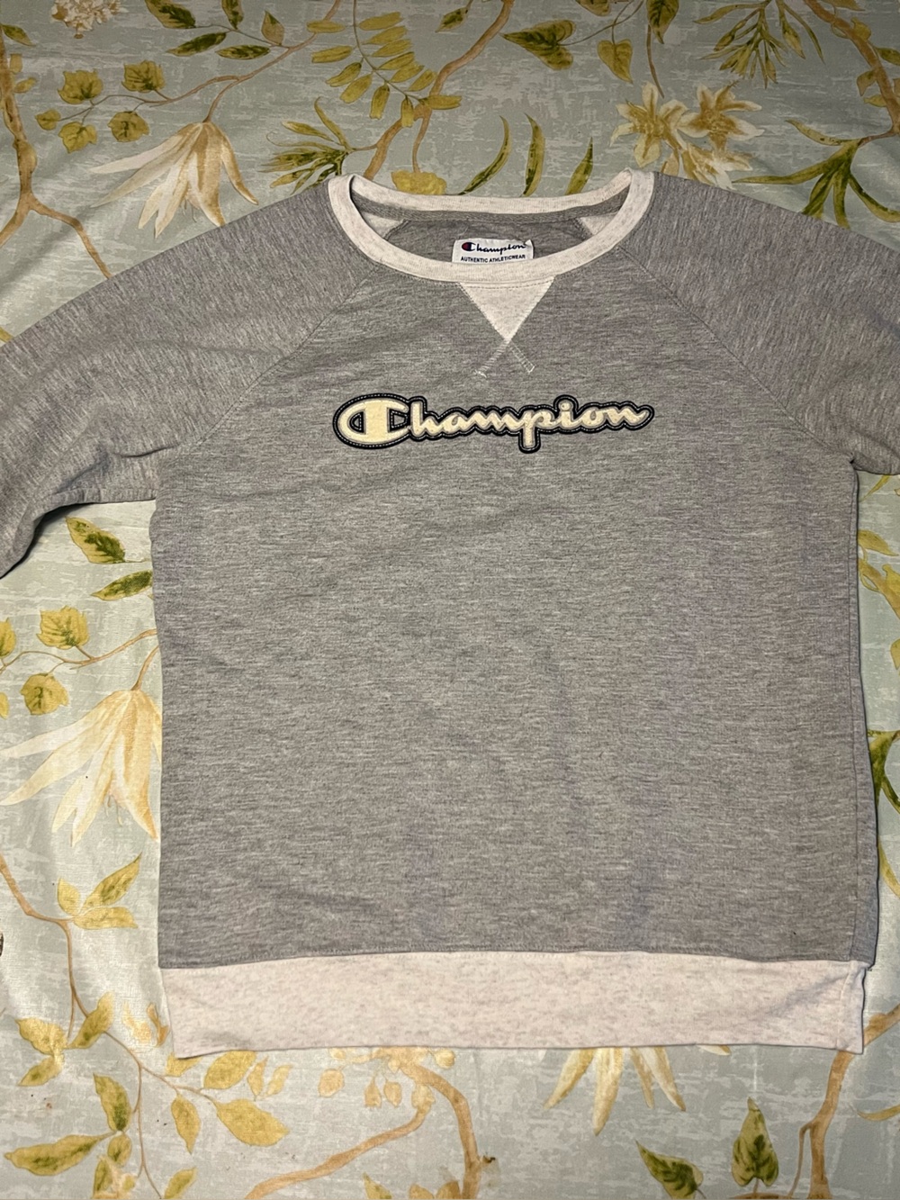 Champion Gray Logo Sweatshirt
